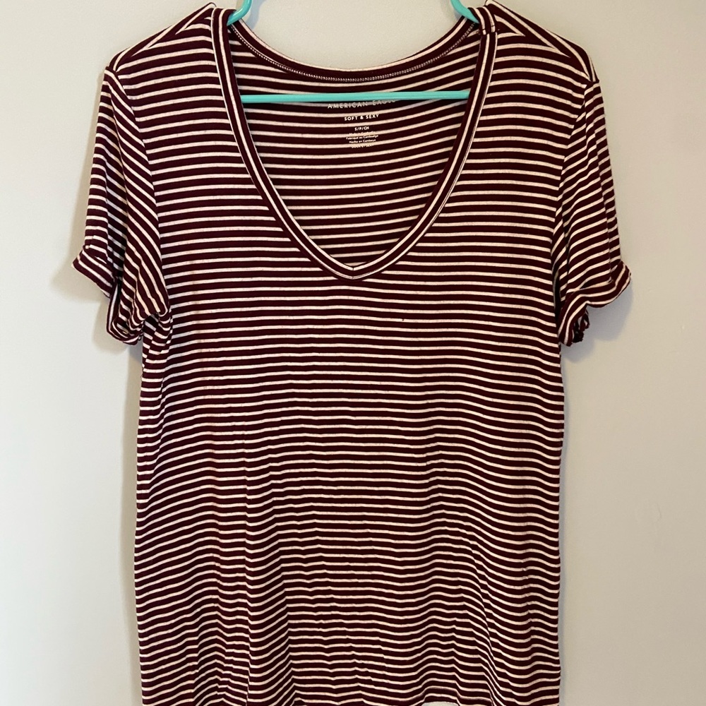 American Eagle Striped Soft&Sexy T-Shirt